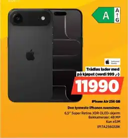 POWER Authorized Reseller iPhone Air 256 GB Den tynneste iPhonen noensinne. tilbud