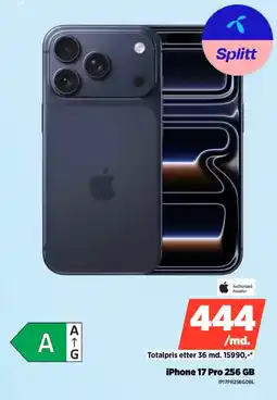 POWER Authorized Reseller iPhone 17 Pro 256 GB tilbud