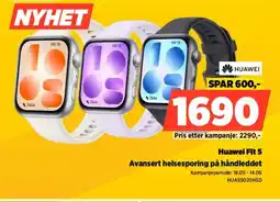 POWER Huawei Fit 5 Avansert helsesporing på håndleddet tilbud