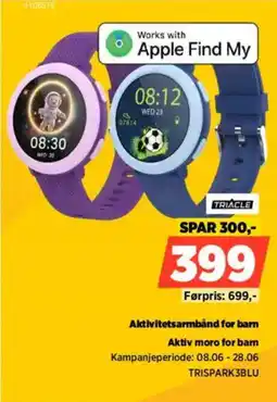 POWER Triacle Aktivitetsarmbånd for barn Aktiv moro for bam tilbud