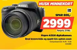 POWER Pixpro AZ528 digitalkamera Bred brennvidde og opptil 52x optisk zoom tilbud
