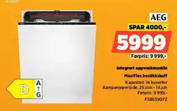 POWER Aeg Integrert oppvaskmaskin MaxiFlex bestikkskuff tilbud
