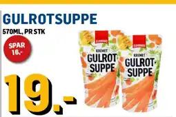 Price Lagerbutikk Gulrotsuppe tilbud