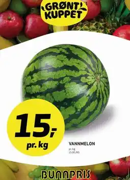 Bunnpris VANNMELON tilbud
