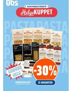 Coop Obs RUMMO/SMAK PASTA tilbud