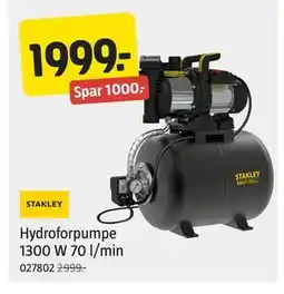 Jula Hydroforpumpe 1300 W 70 l/min tilbud