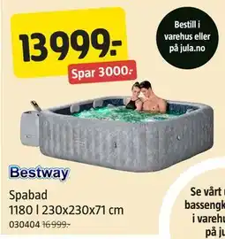 Jula Spabad 1180 l | 230x230x71 cm tilbud