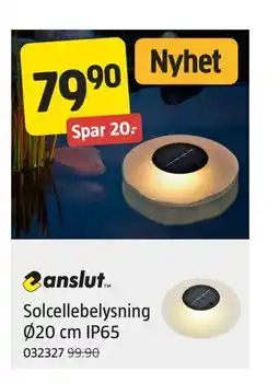 Jula Solcellebelysning Ø20 cm IP65 tilbud