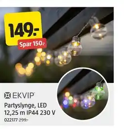 Jula Partyslynge, LED 12,25 m IP44 230 V tilbud