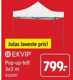 Jula EKVIP Pop-up-telt 3x3 m tilbud