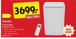 Jula Klimaanlegg 3520 W 73 cm tilbud
