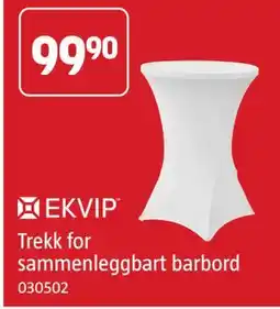 Jula EKVIP Trekk for sammenleggbart barbord tilbud