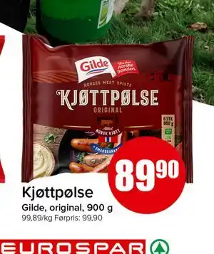 Spar Kjøttpølse tilbud