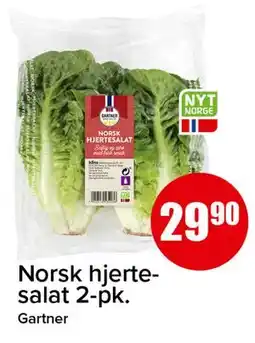 Spar Norsk hjertesalat 2-pk tilbud