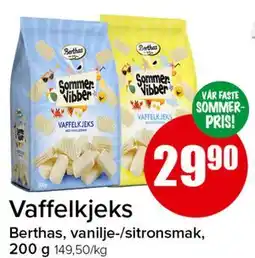 Spar Vaffelkjeks tilbud