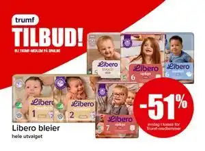 Spar Libero bleier tilbud