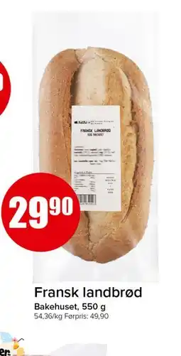 Spar Fransk landbrød tilbud