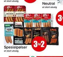 Spar Spesialpølser tilbud