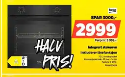 POWER Beko integrert stekeovn inkluderer tinefunksjon tilbud