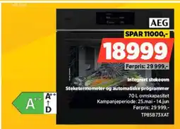 POWER AEG Integrert stekeovn Steketermometer og automatiske programmer tilbud