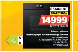 POWER SAMSUNG Integrert stekeovn Følg matlagingen med det innvendige kameraet tilbud
