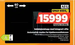 POWER AEG Induksjonstopp med integrert vifte Automatisk modus for kjøkkenventilatoren tilbud