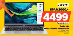 POWER Acer aspire lite opptil 10 timers batterilevetid tilbud
