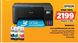 POWER EPSON Blekkskriver Lave utskriftskostnader per side tilbud