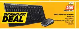 POWER Logitech MK270 trådløs mus og tastatur Kombo kit tilbud