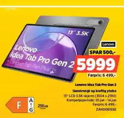 POWER Lenovo Lenovo Idea Tab Pro Gen 2 Uanstrengt og kraftig ytelse tilbud