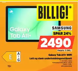 POWER Samsung galaxy tab a11+ wifi lett og slank underholdningsnettbrett tilbud