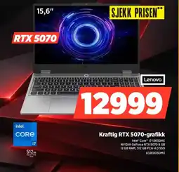POWER Lenovo Kraftig RTX 5070-grafikk tilbud