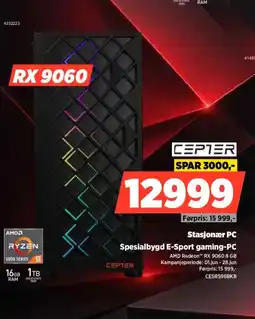 POWER CEPTER Stasjonær PC Spesialbygd E-Sport gaming-PC tilbud