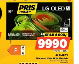 POWER LG 4K OLED TV Ekte svart. Ekte 4K OLED-bilde tilbud