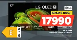 POWER LG 4K OLED TV Ekte svart. Ekte 4K OLED-bilde tilbud