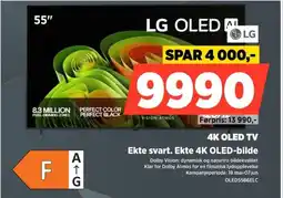 POWER LG 4K OLED TV Ekte svart. Ekte 4K OLED-bilde tilbud
