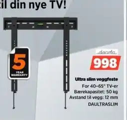 POWER Ultra slim veggfeste tilbud