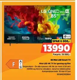 POWER LG 4K Mini-LED Smart TV Mini-LED 4K TV for gaming og film tilbud