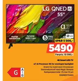 POWER LG 4K TV a7 Al Processor 4K for overlegen hastighet tilbud