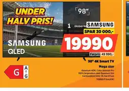 POWER Mega stor SAMSUNG 98" 4K Smart TV tilbud