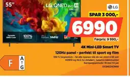POWER LG 4K Mini-LED Smart TV 120Hz panel - perfekt til sport og film tilbud