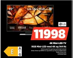 POWER LG 4K Mini-LED TV RGB Mini-LED med 4K og 144 Hz tilbud