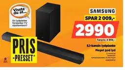 POWER SAMSUNG 5.1-kanals lydplanke Meget god lyd tilbud