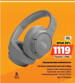 POWER JBL Støydempende hodetelefoner tilbud