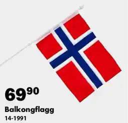 Biltema Balkongflagg tilbud