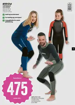 Sport Outlet Våtdrakt tilbud