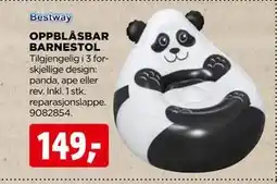jem & fix OPPBLÅSBAR BARNESTOL tilbud