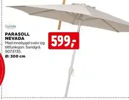 jem & fix PARASOLL NEVADA tilbud