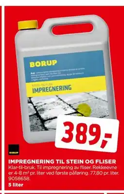 jem & fix IMPREGNERING TIL STEIN OG FLISER tilbud