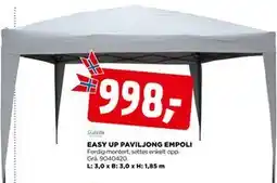 jem & fix EASY UP PAVILJONG EMPOLI tilbud